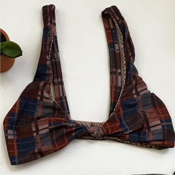 acacia plaid swimsuit bikini - Picture 3 of 8